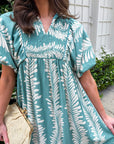 Sunkissed Glow Midi Dress- Dusty Mint/Cream