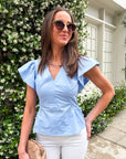 Garden Glow Peplum Top
