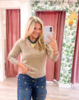 Soft Embrace Crewneck Sweater-Mushroom