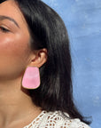 Remy Statement Earrings-Pink