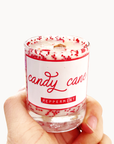 Mini Candy Cane Christmas Candle