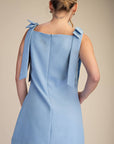 Breakfast at Tiffany's Mini Dress-Light Blue