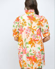 Spring Lily Button Down Mini Dress