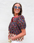 Boho Mix Floral Print Top