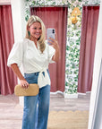 Dahlia Puff Sleeve Top-White