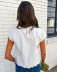 Garden Grace Linen Top