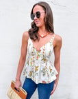 Lovely in Florals Peplum Top