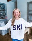 Ski Sport Sweater-White/Navy