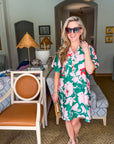 PREORDER: Tropical Paradise Floral Shirt Dress