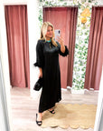 Glam Preview Midi Dress-Black