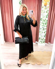 Glam Preview Midi Dress-Black