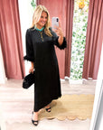 Glam Preview Midi Dress-Black