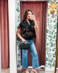 Zenzi Jungle Smocked Top