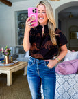 PREORDER: Zenzi Jungle Smocked Top