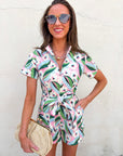 Sweet Like Spring Belted Romper