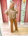 Softly Spoken Sweater Cape Cardigan-Latte