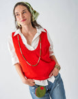 Sage Beaded Stretch Bracelets-Olive/Mint/Red