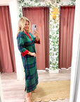 Laurel Holiday Velvet Maxi Dress
