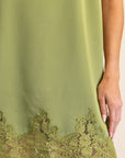Romantic Evening Mini Dress-Olive