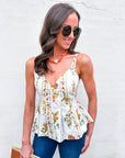 Lovely in Florals Peplum Top