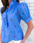 Floral Ease Puff Sleeve Top