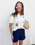 Nautical Moments Embroidered Knit Top