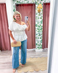 Selena One Shoulder Smocked Top