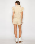 Little Wild Flower Ruffle Vest