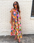 Petal Pop Maxi Dress