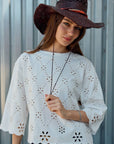 Eloria Eyelet Embroidered Top