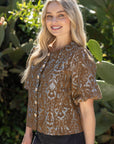 Lavinia Floral Jacquard Top