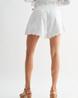 Western Romance Short Set- White
