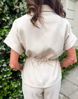 Elevated Travel Drawstring Top