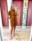 Margaux Mini Dress-Camel