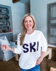 Ski Sport Sweater-White/Navy