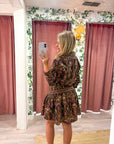 Adriana Paisley Mini Dress
