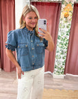 Darling Denim Puff Sleeve Jacket