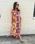 Petal Pop Maxi Dress