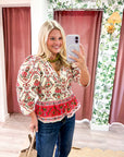 Rosita Floral Peplum Top