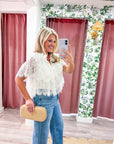 Victoria Lace Ruffle Top