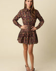 Adriana Paisley Mini Dress