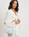 Raya Clutch-Ice Blue