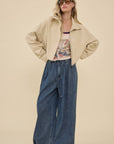 Easygoing Drawstring Jacket