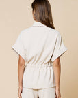 Elevated Travel Drawstring Top