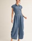 Palm Coast Denim Jumpsuit