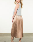 Sweet Pleats Dress-Heather Gray