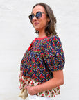 Boho Mix Floral Print Top