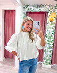 Love Note Pintuck Top