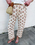 Floral Heritage Barrel Pants