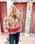 Rosita Floral Peplum Top